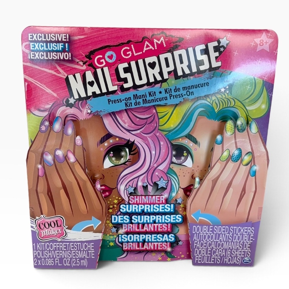 Cool Maker Go Glam Nail Surprise Press-on Mani Kit Exclusive Shimmer Surprises